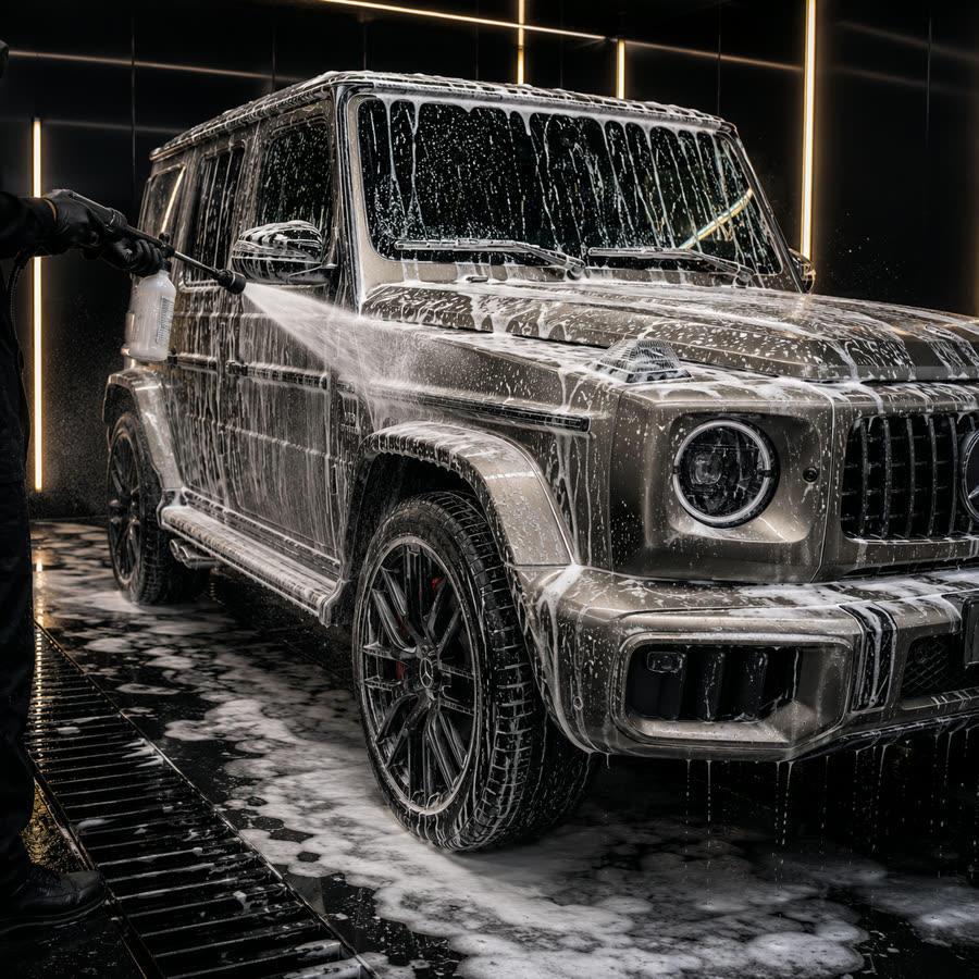 Safe hand wash process at JustCars