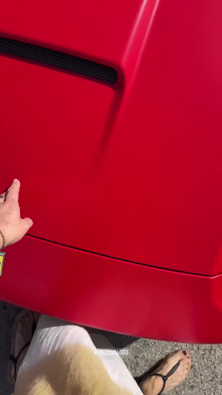 Ferrari — satin red film