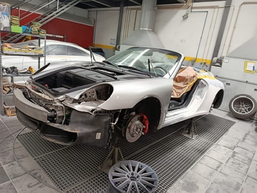 Classic Porsche restoration detail at JustCars