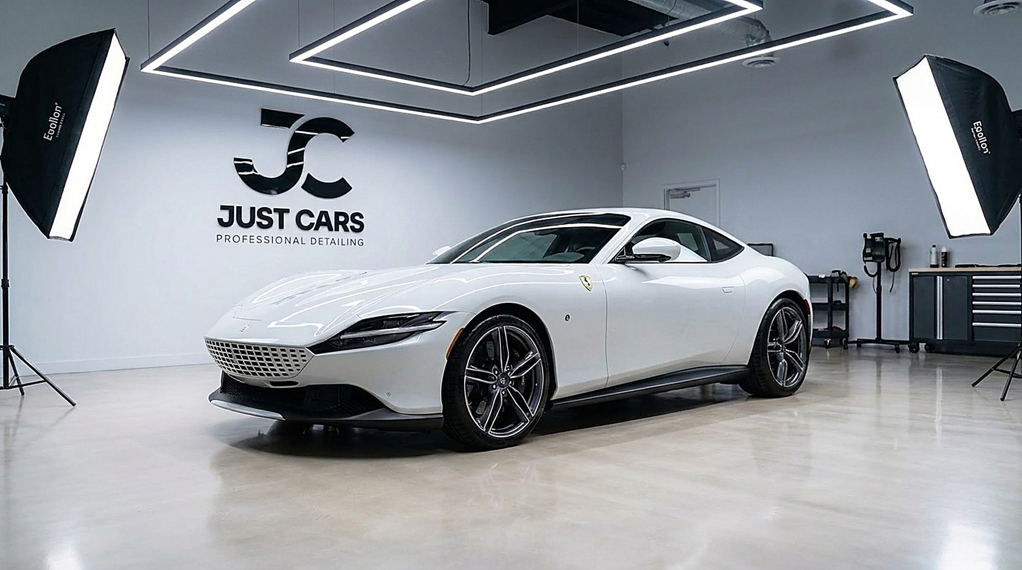 Supercar in wrap film